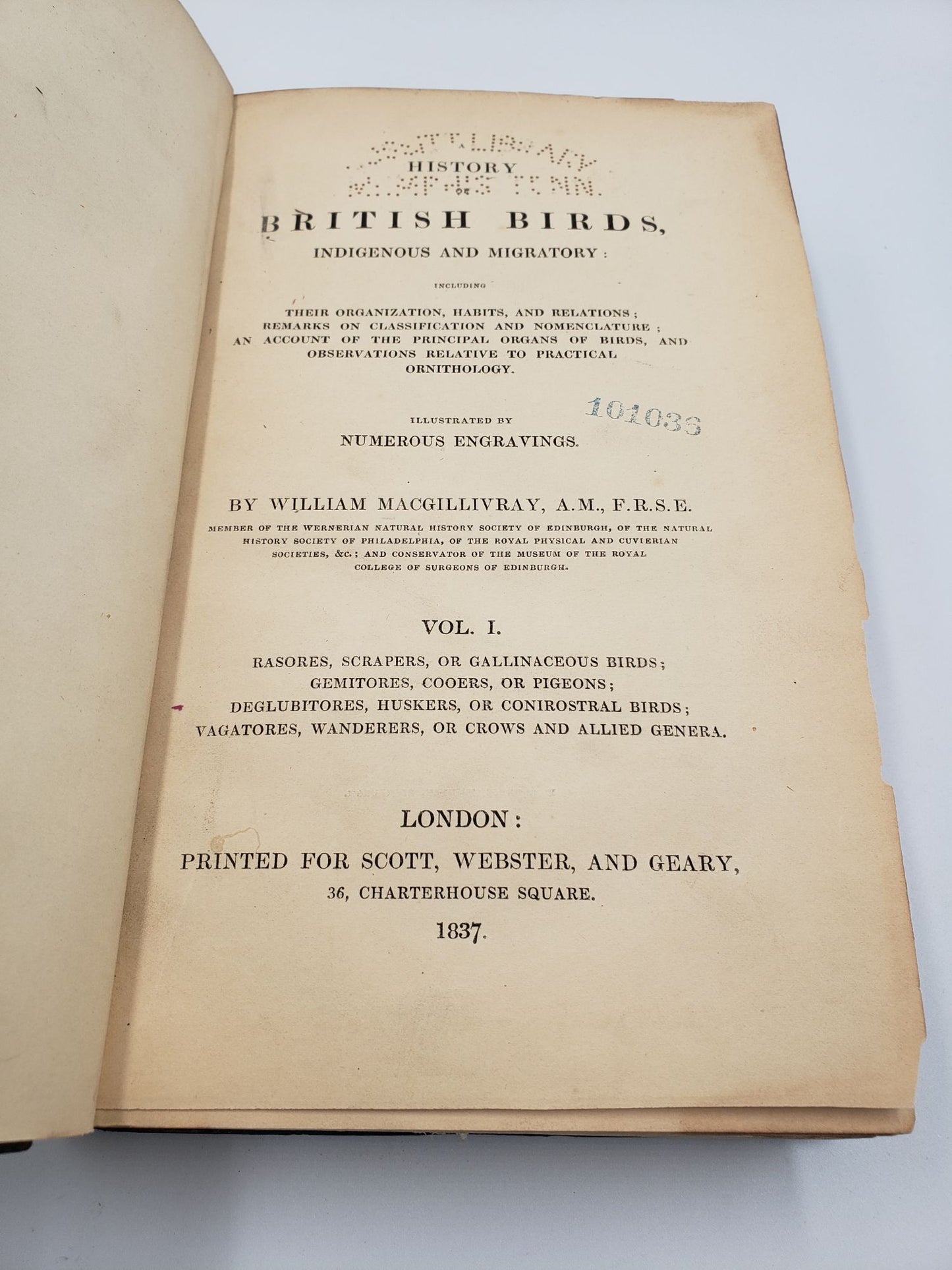 History of British Birds, Indigenous and Migratory  (3 Volumes)