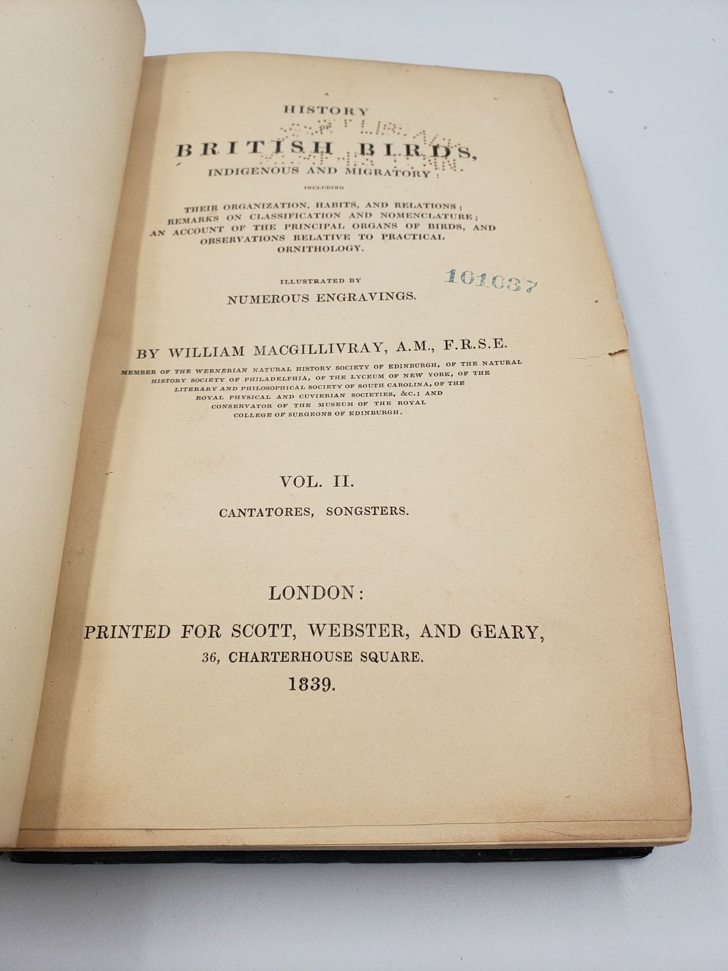 History of British Birds, Indigenous and Migratory  (3 Volumes)