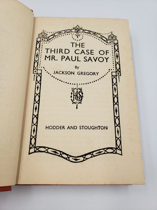 The Third Case of Mr. Paul Savoy