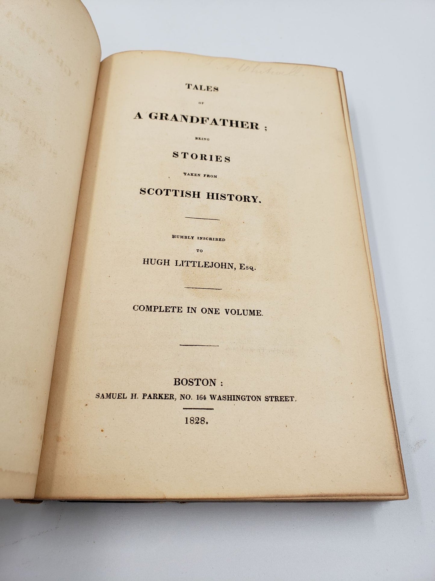Tales Of A Grandfather: Being Stories Taken From Scottish History