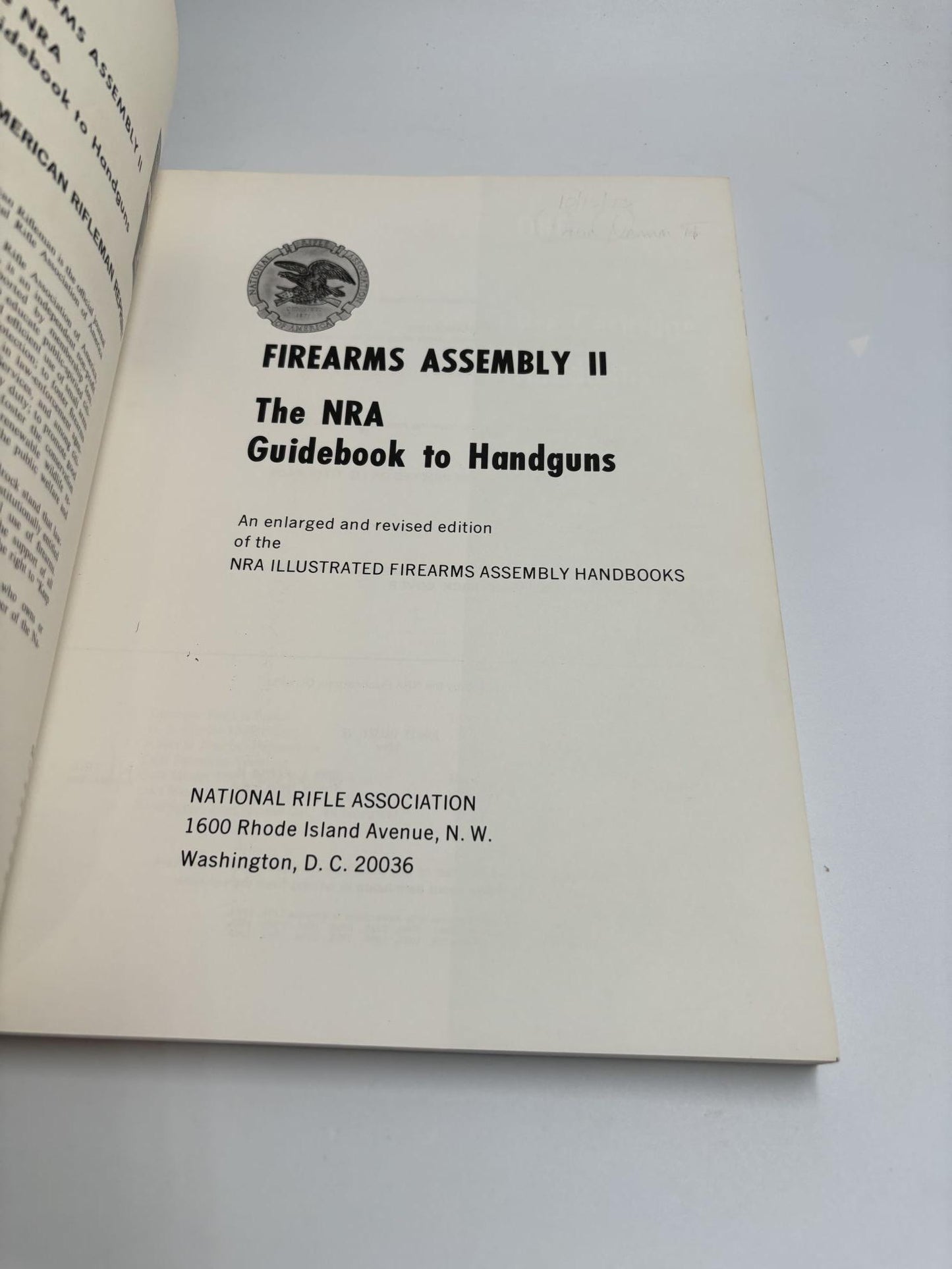 Firearms Assembly II: The NRA Guidebook to Handguns (NRA Illustrated Firearms Assembly Handbooks)