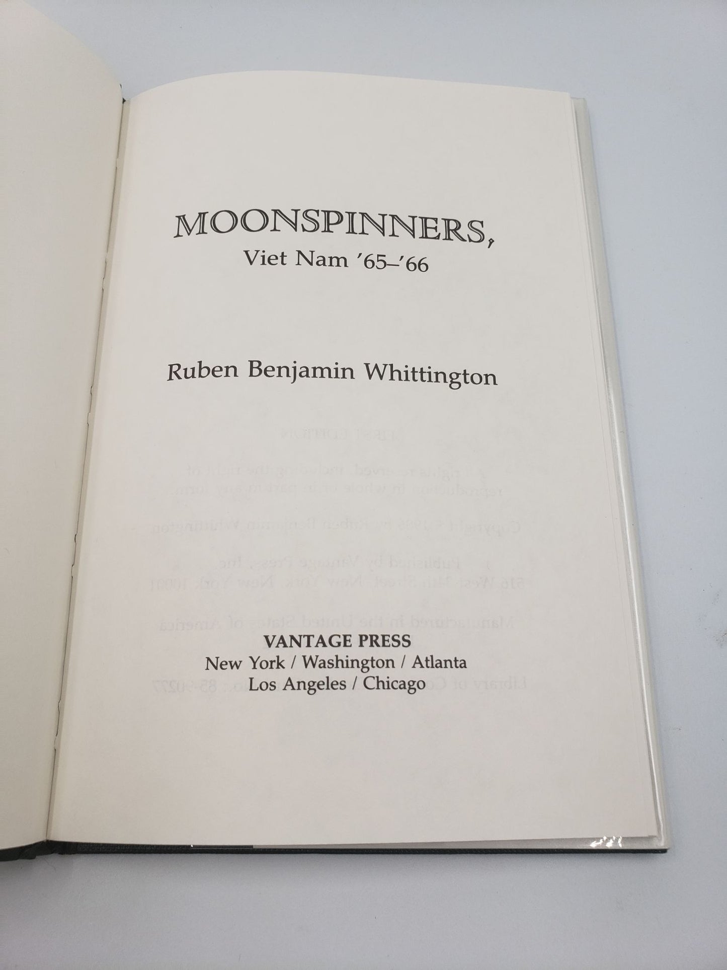 Moonspinners, Viet Nam '65 - '66