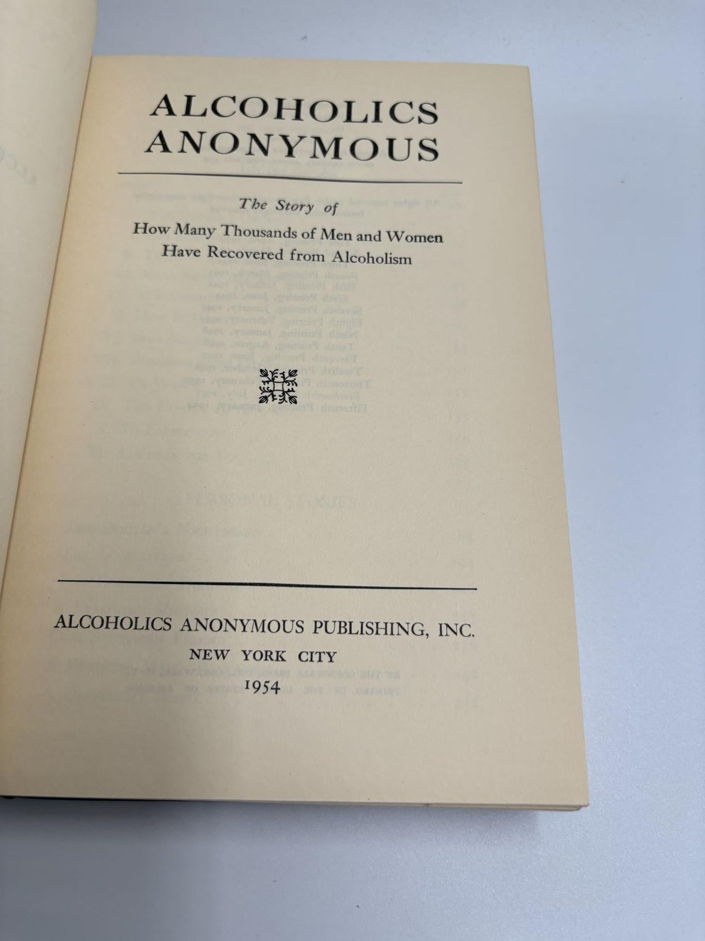 Alcoholics Anonymous