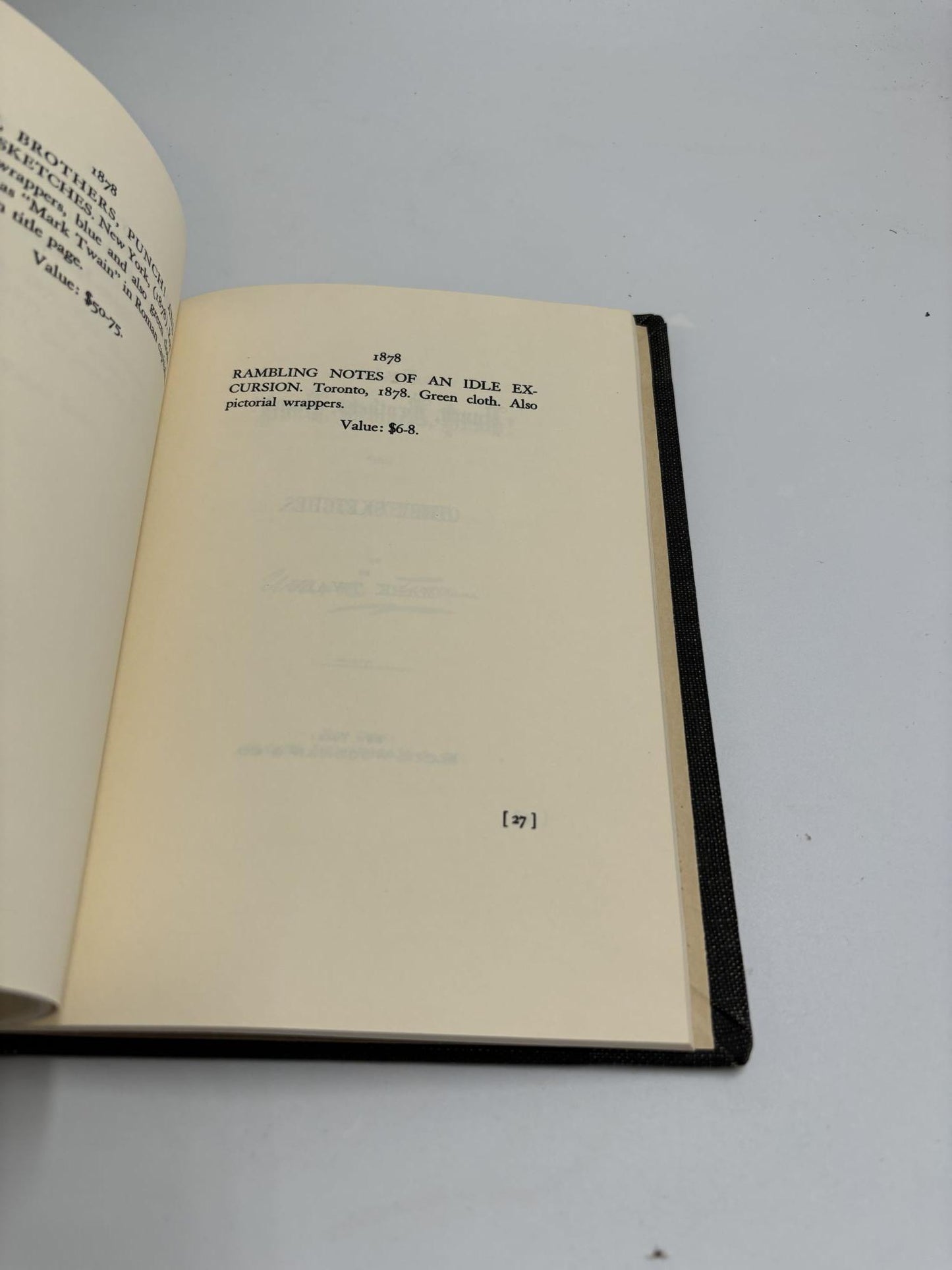 Samuel L. Clemens, First Editions And Values,