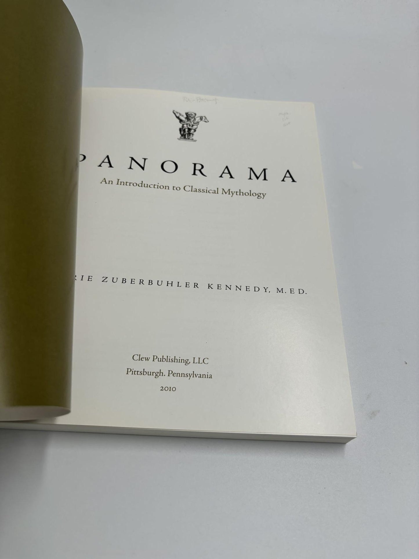 Panorama : An Introduction To Classical Mythology