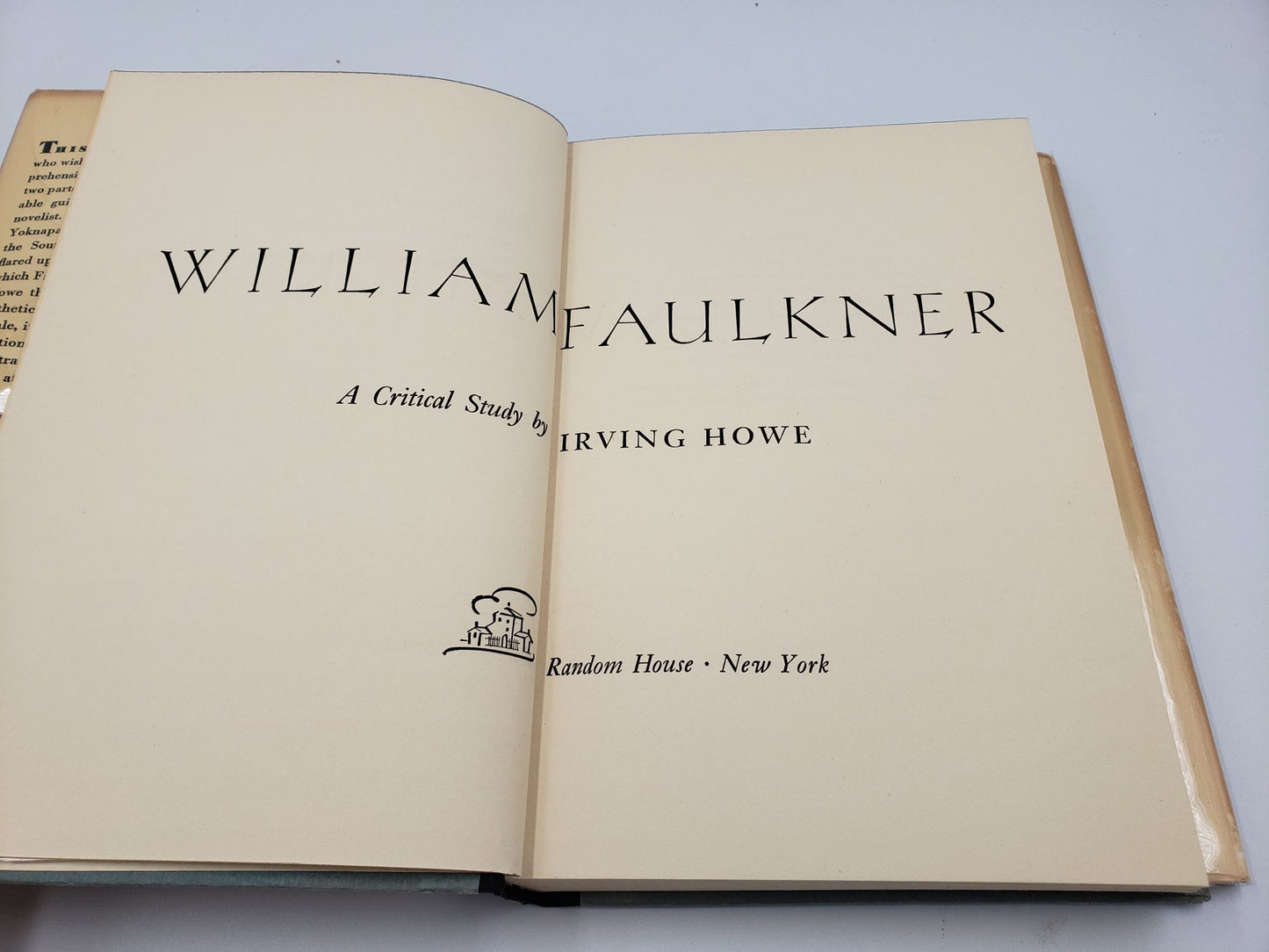 William Faulkner: A Critical Study