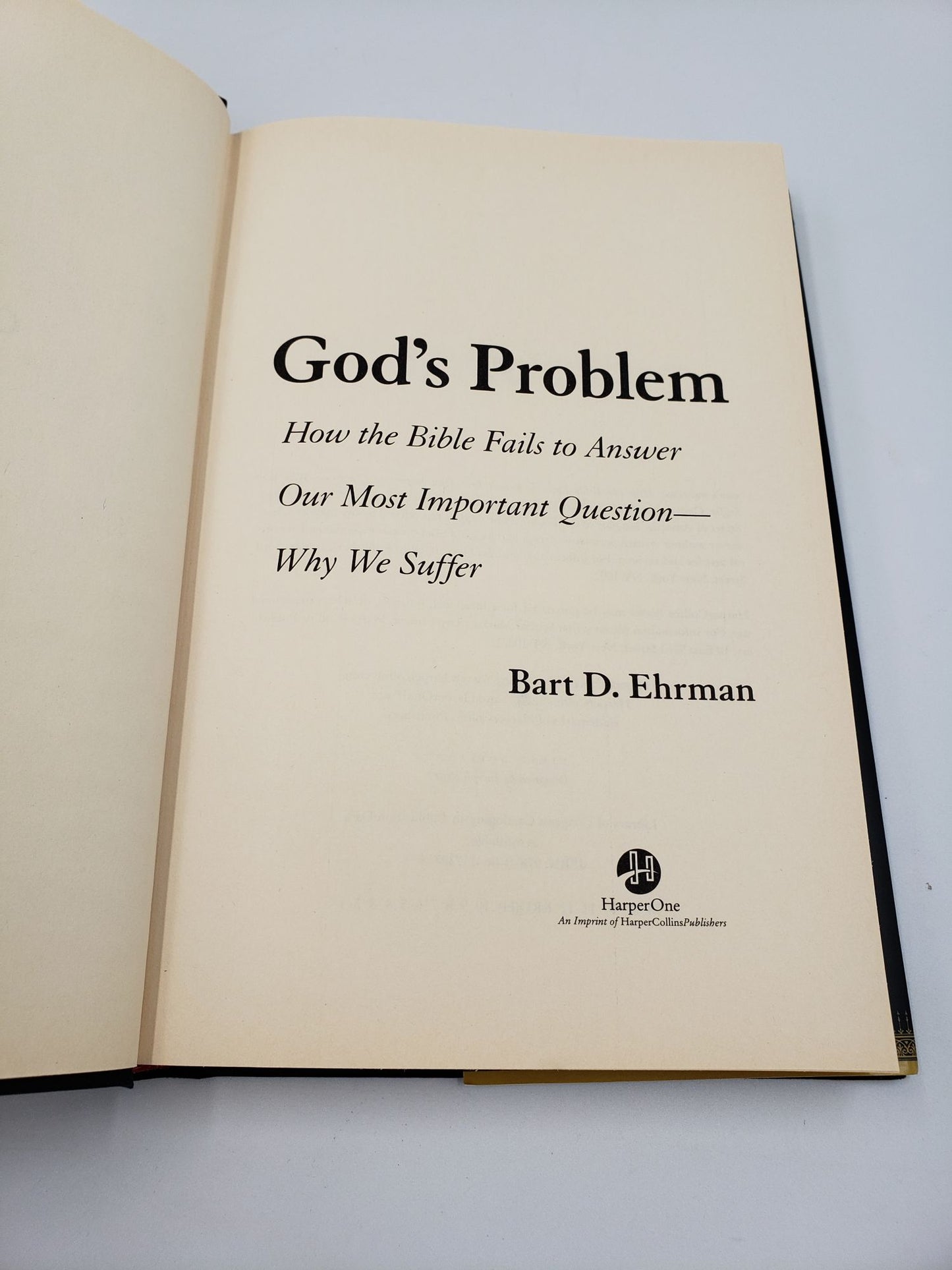God's Problem: How the Bible Fails to Answer Our Most Important Questions - Why We Suffer
