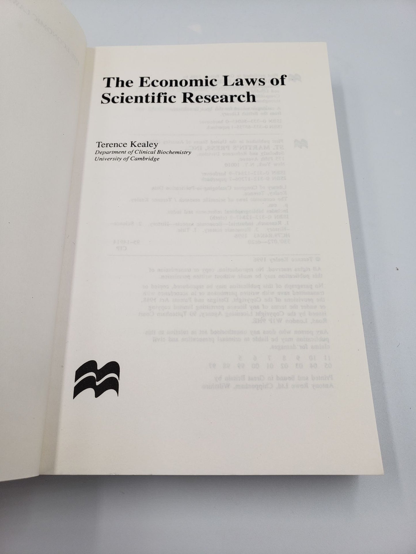 The Economic Laws of Scientific Reseach