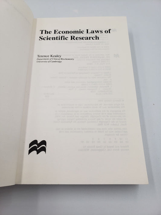 The Economic Laws of Scientific Reseach