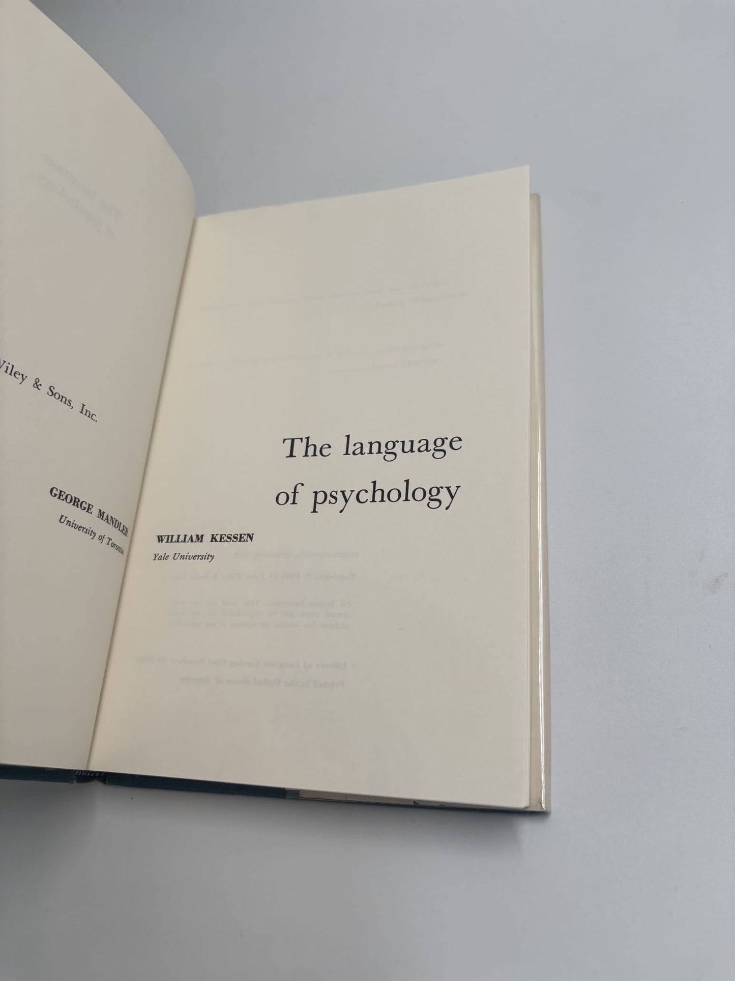 The Language Of Psychology