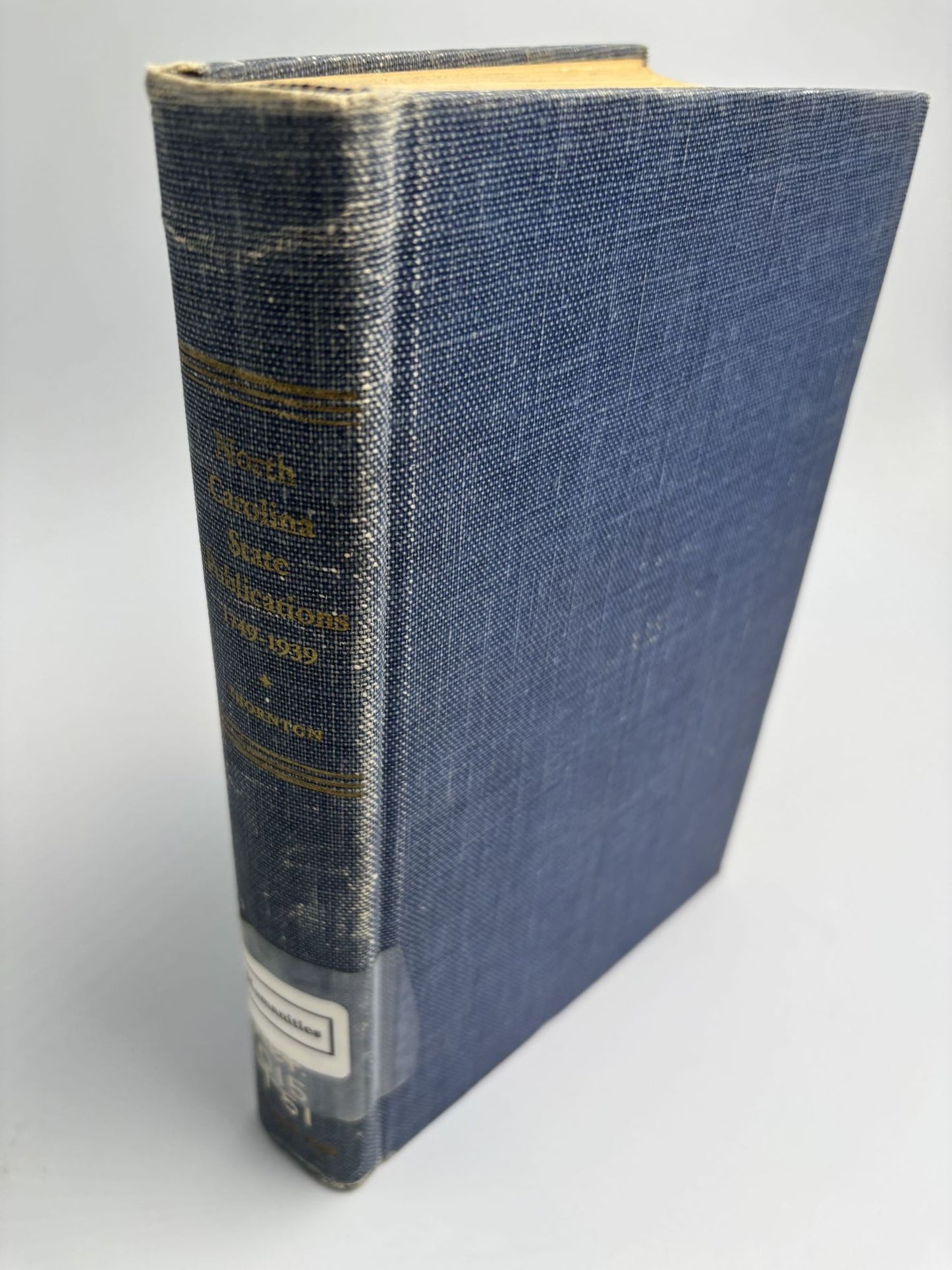 Official Publications Of The Colony And State Of North Carolina 1749-1939