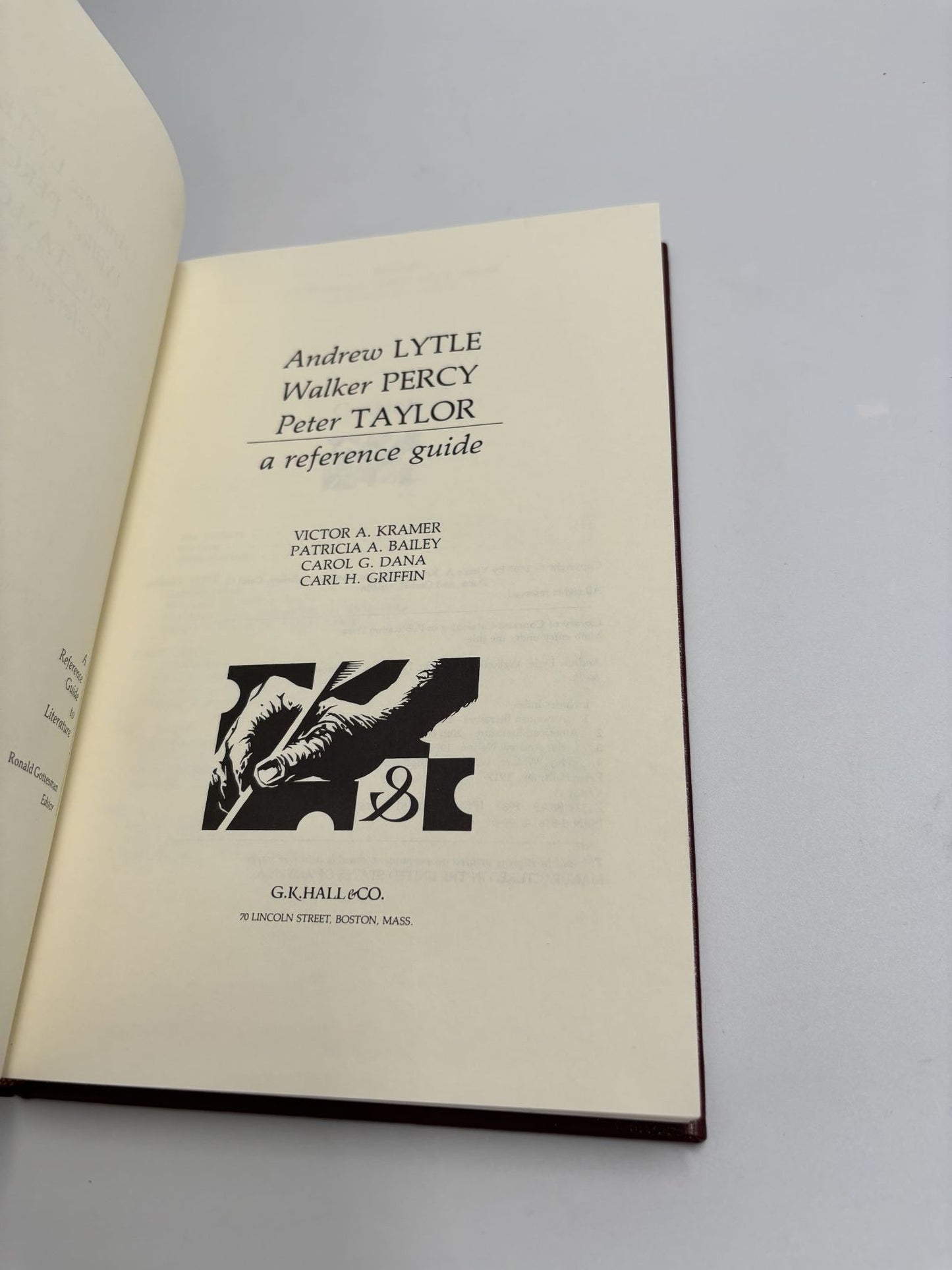 Andrew Lytle, Walker Percy, Peter Taylor: A Reference Guide