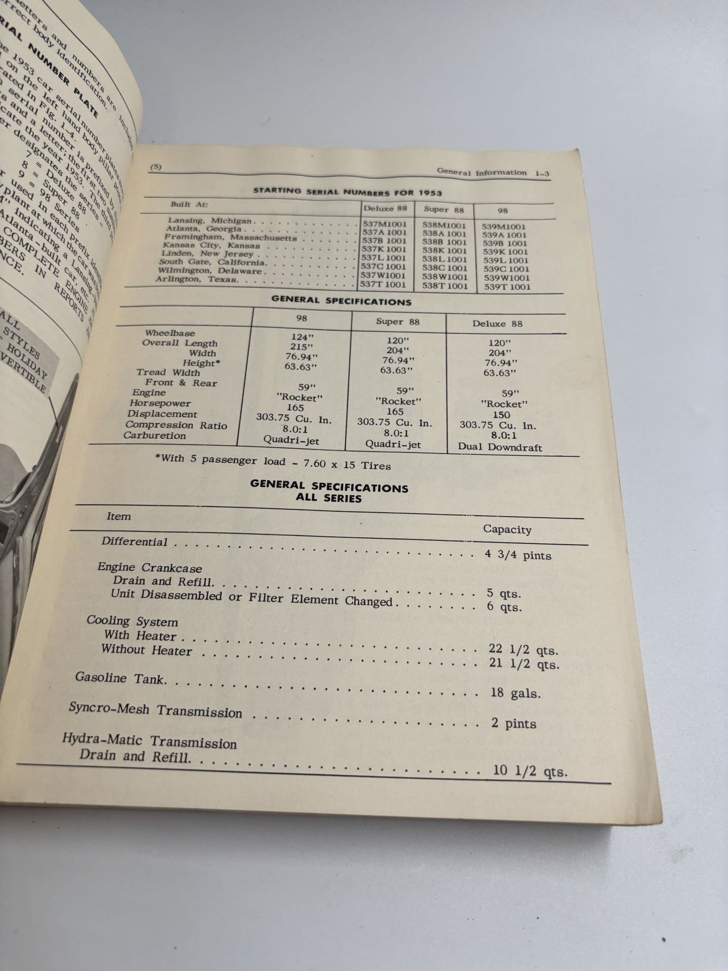 1953 Oldsmobile Shop Manual