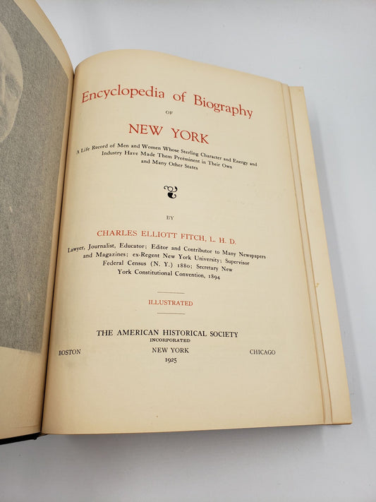 Encyclopedia of Biography of New York
