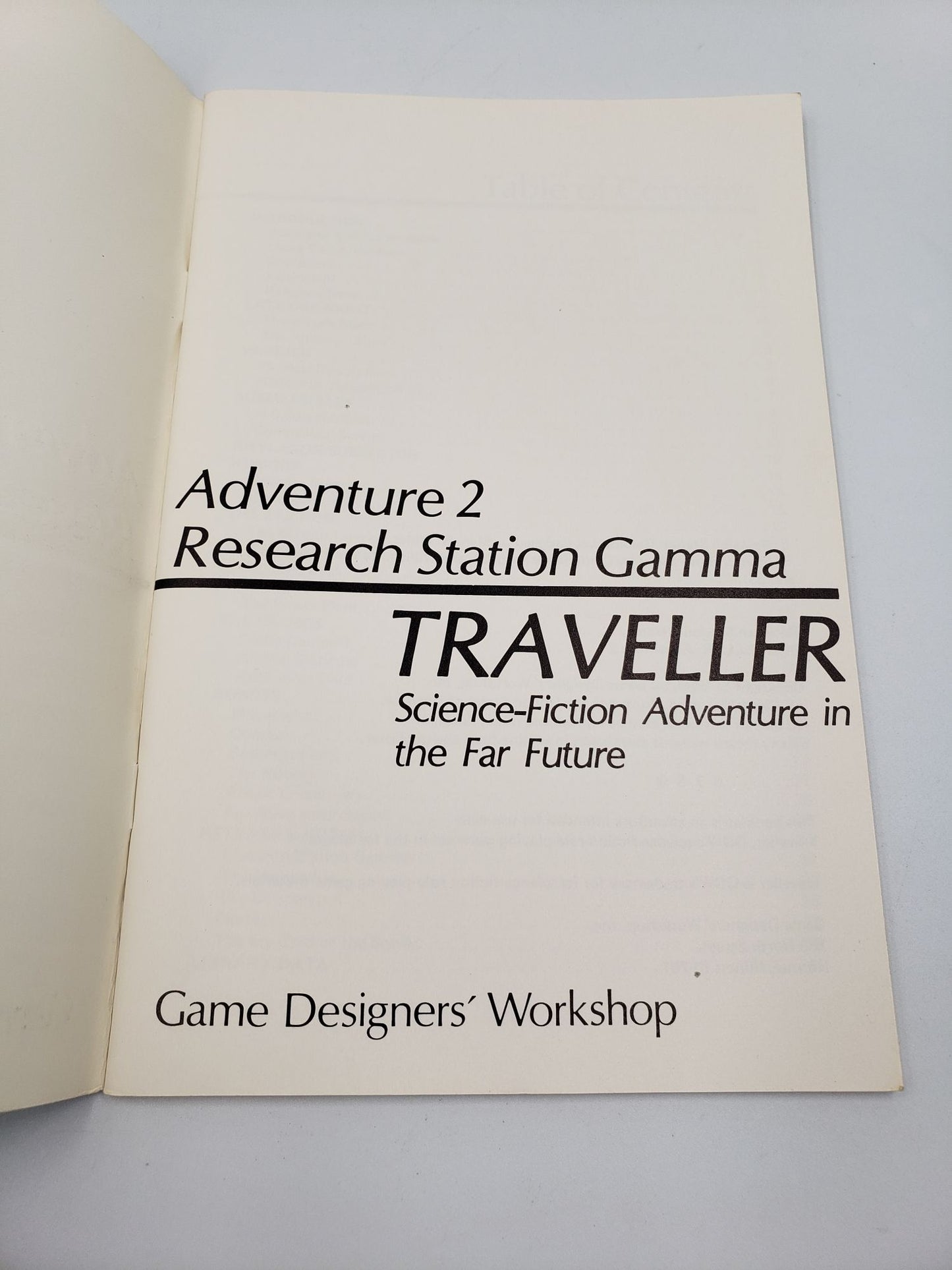 Adventure 2 Research Station Gamma: Traveller
