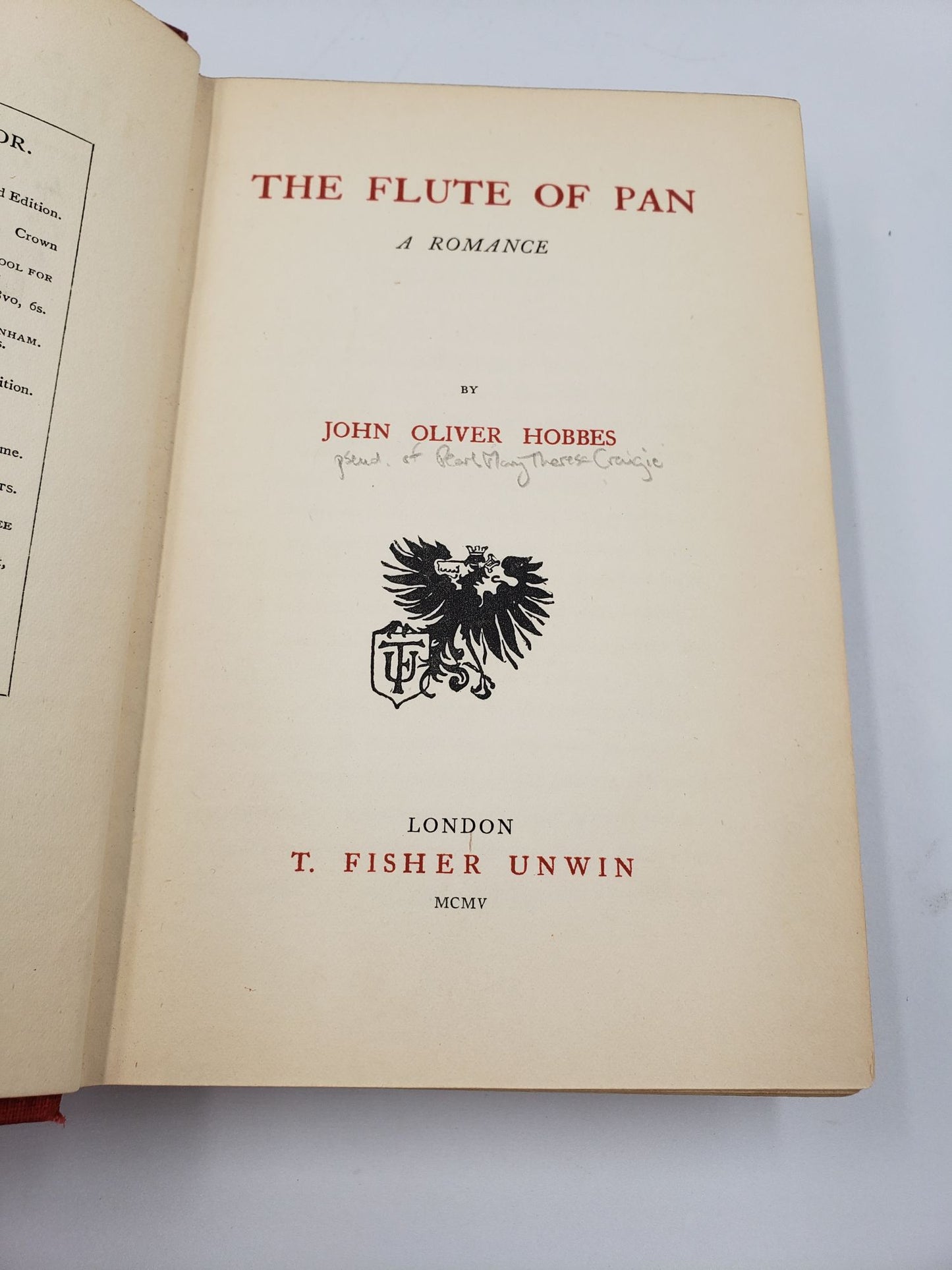 The Flute Of Pan: A Romance