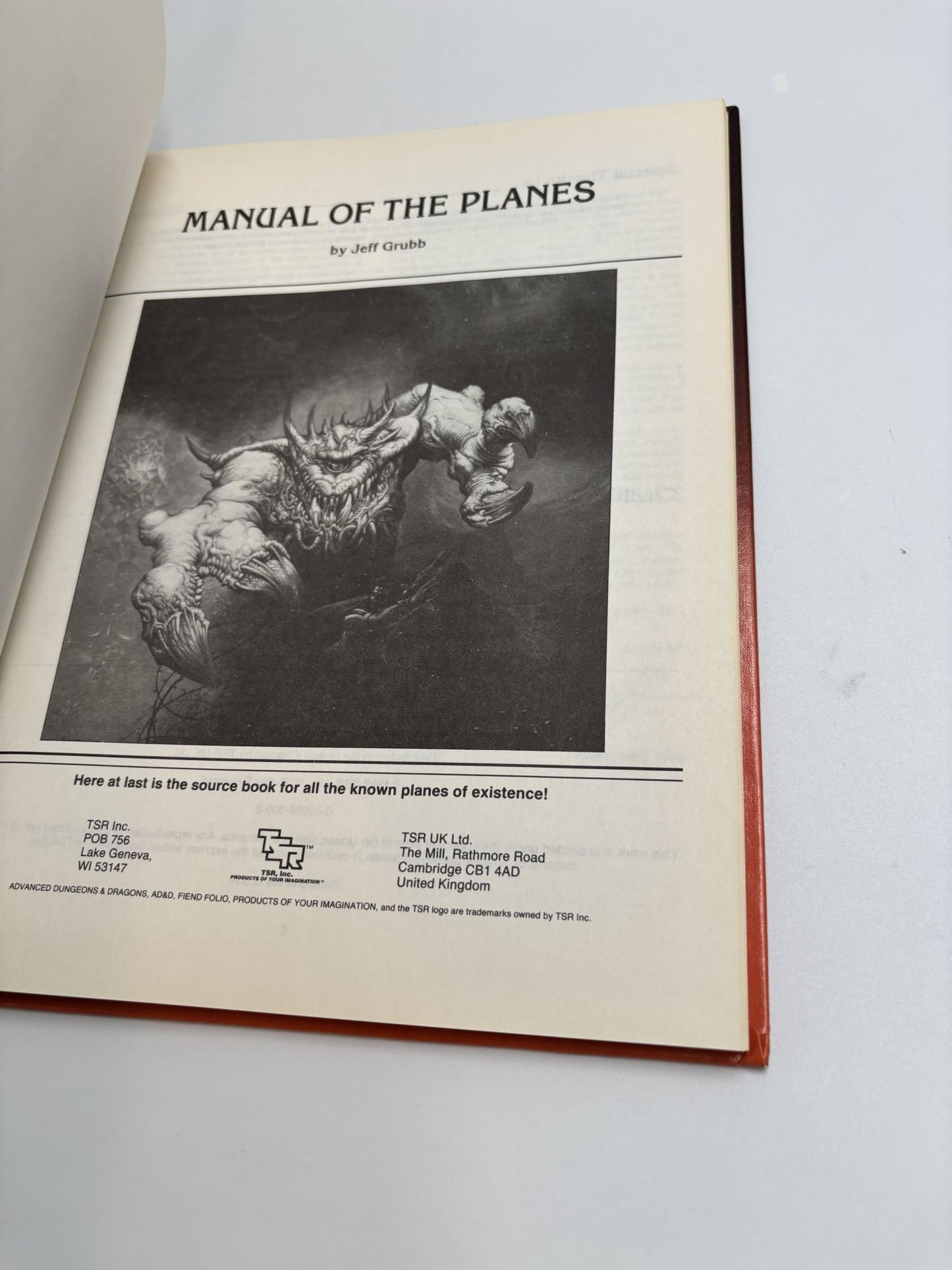 Advanced Dungeons & Dragons: Manual of the Planes