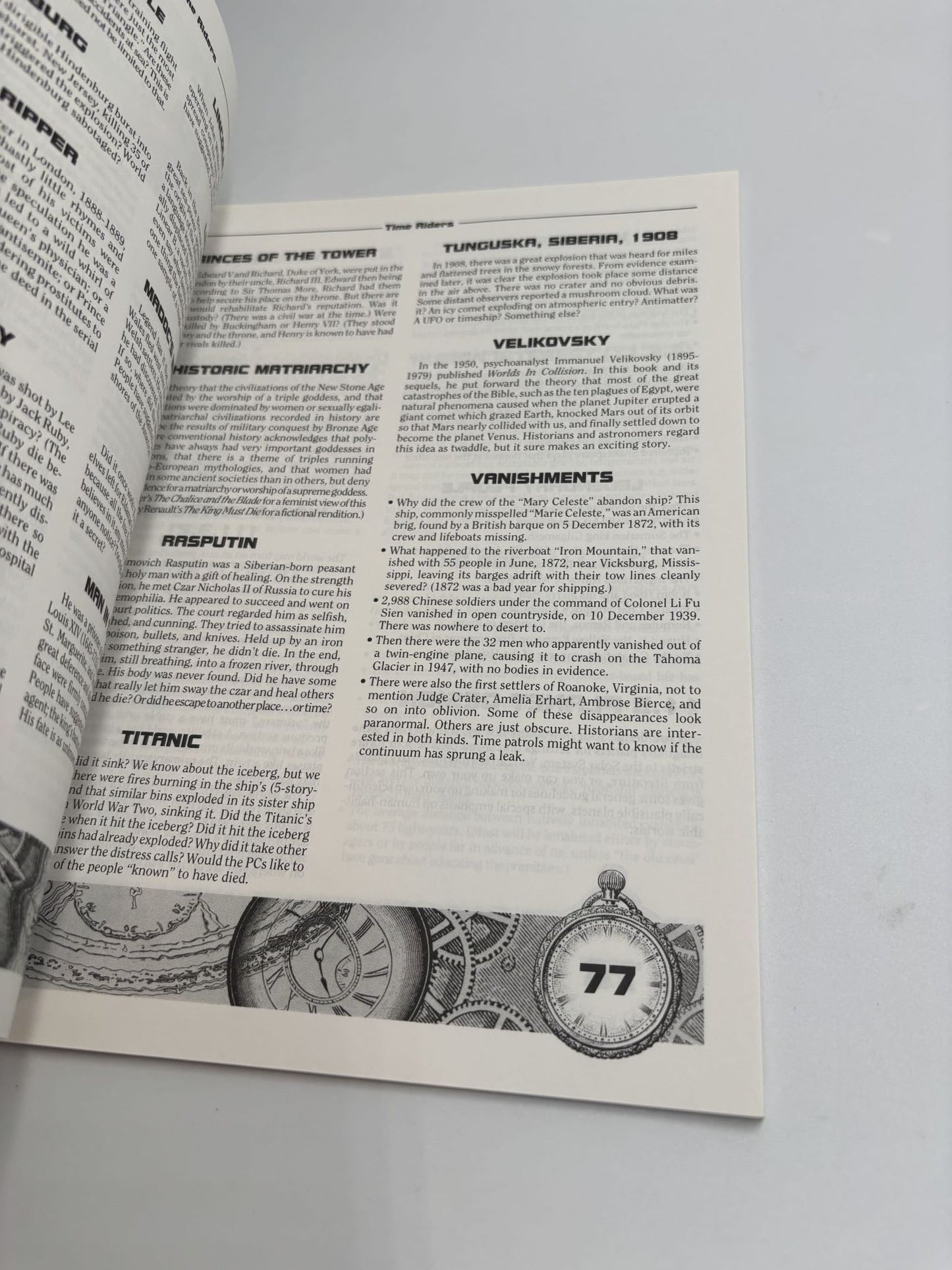Time Riders: A Genre Book for Rolemaster and Space Master