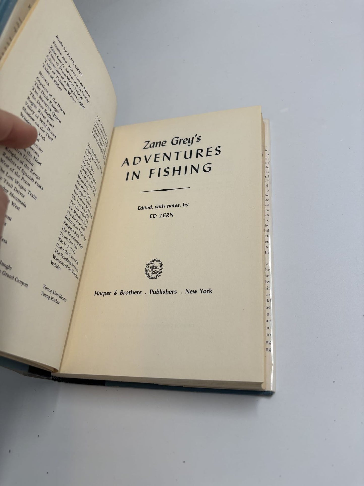 Zane Grey's Adventures In Fishing