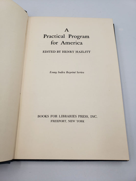A Practical Program for America