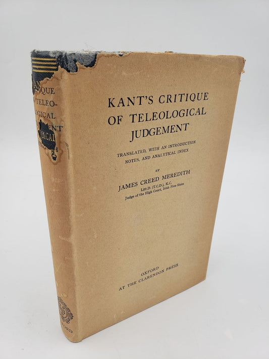 Kant's Critique of Teleological Judgement