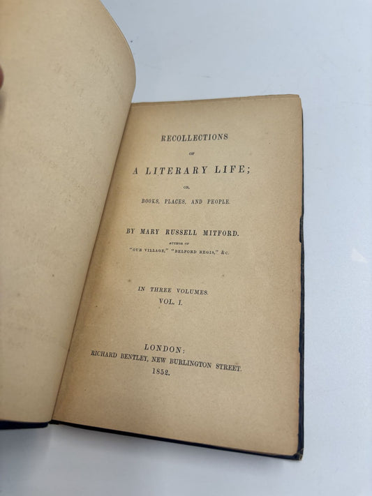 Recollections Of A Literary Life: Or, Books, Places And People (3 Volumes)