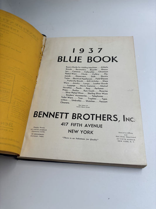 Bennett Brothers, Inc.: Importers-Distributors: Jewelry & Giftware: Blue Book 1937