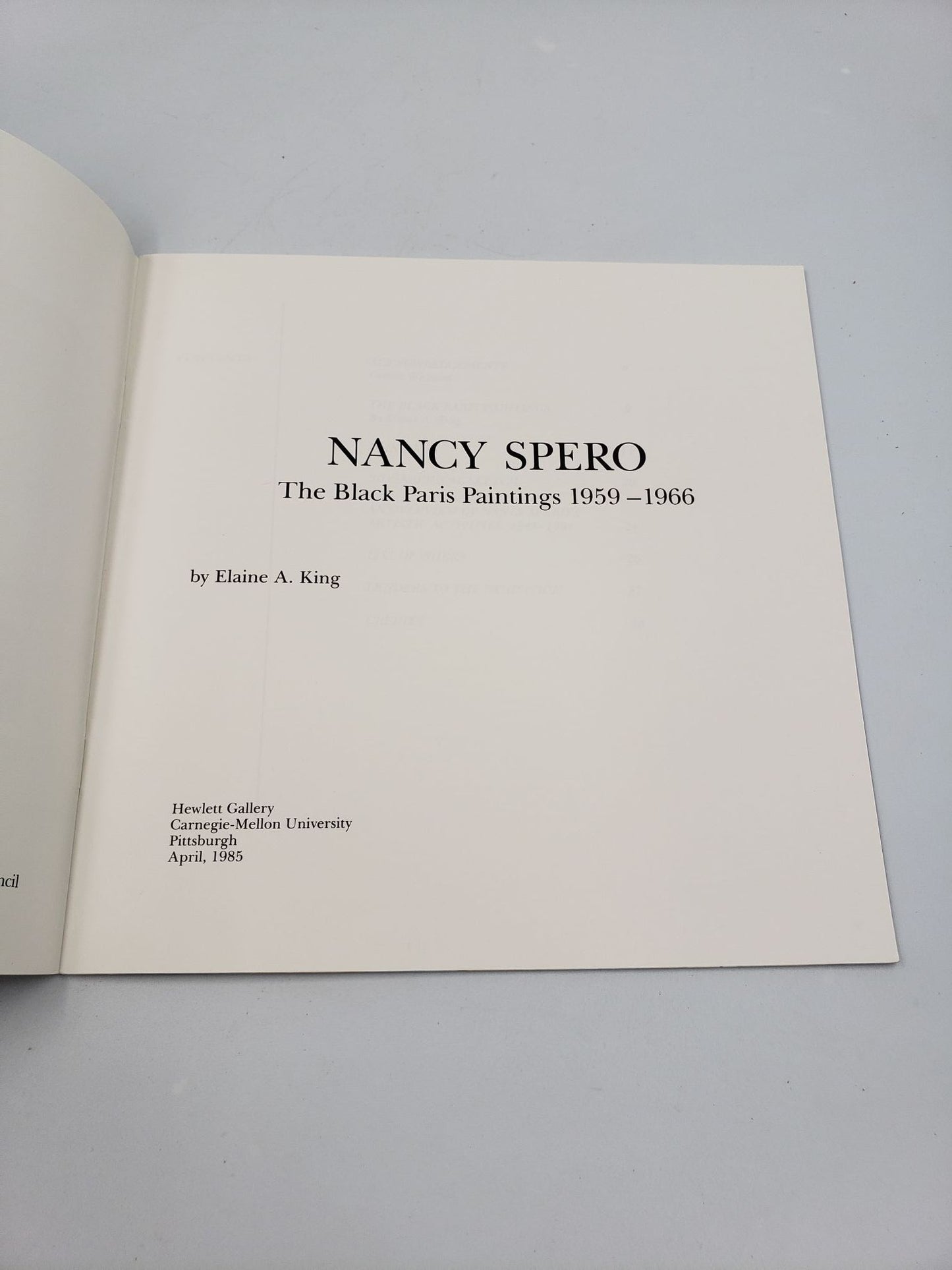 Nancy Spero: The Black Paris Paintings 1959 - 1966