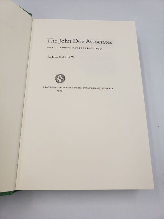 The John Doe Associates: Backdoor Diplomacy for Peace, 1941