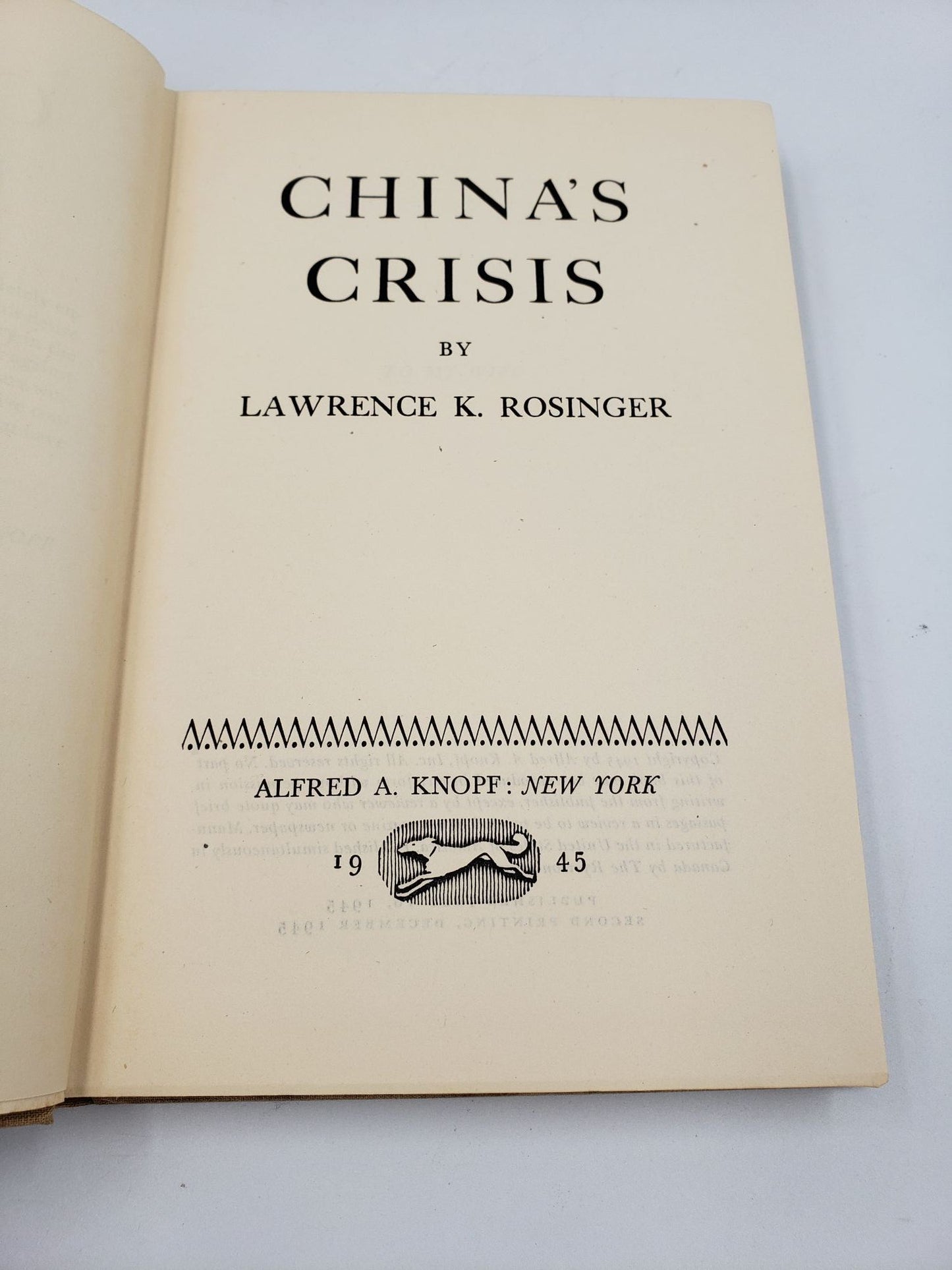 China's Crisis
