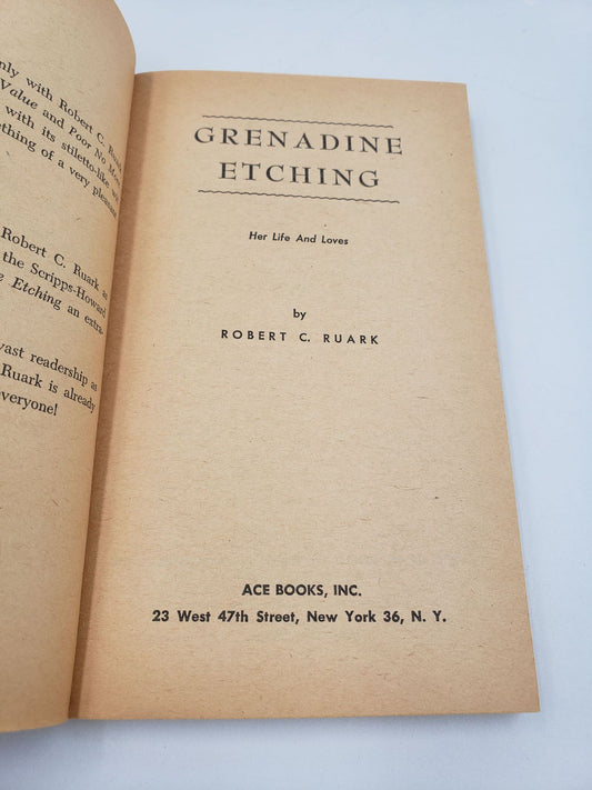 Grenadine Etching: Her Life And Loves