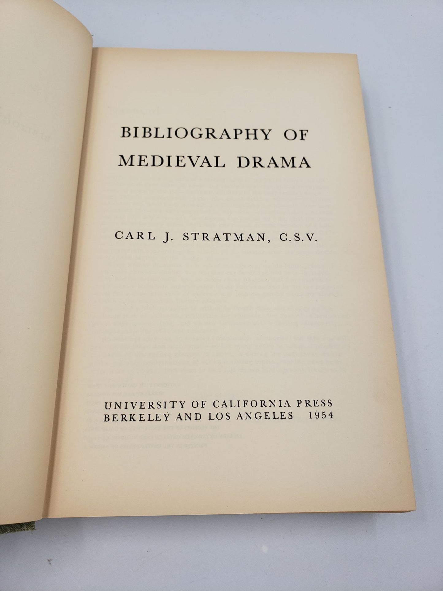 Bibliography of Medieval Drama