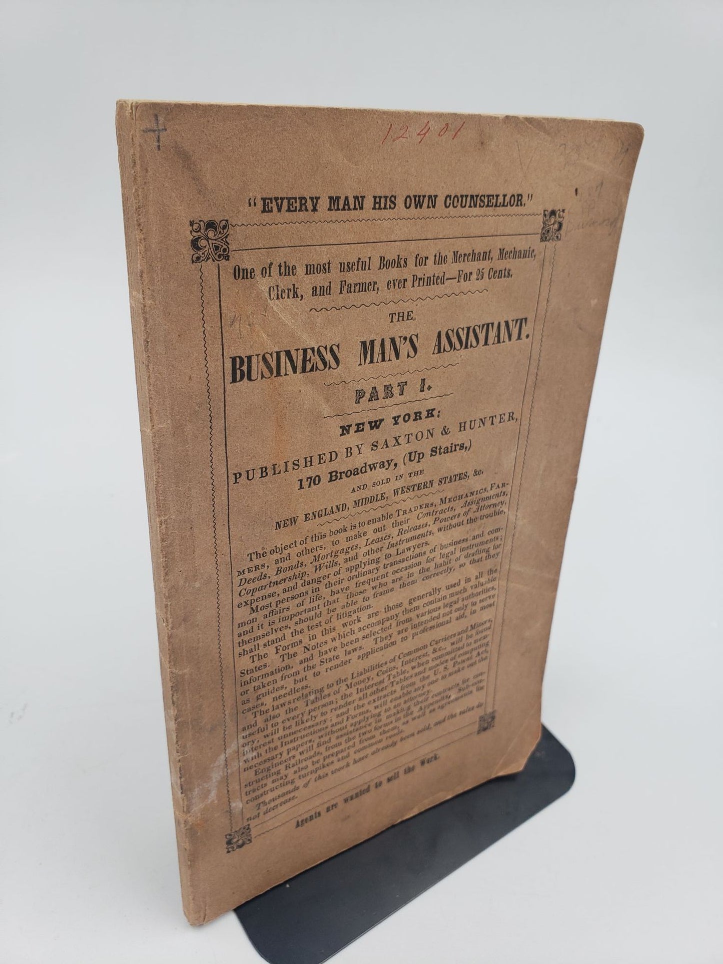 The Business Man's Assistant: Containing Useful Forms Of Legal Instruments (Part 1)