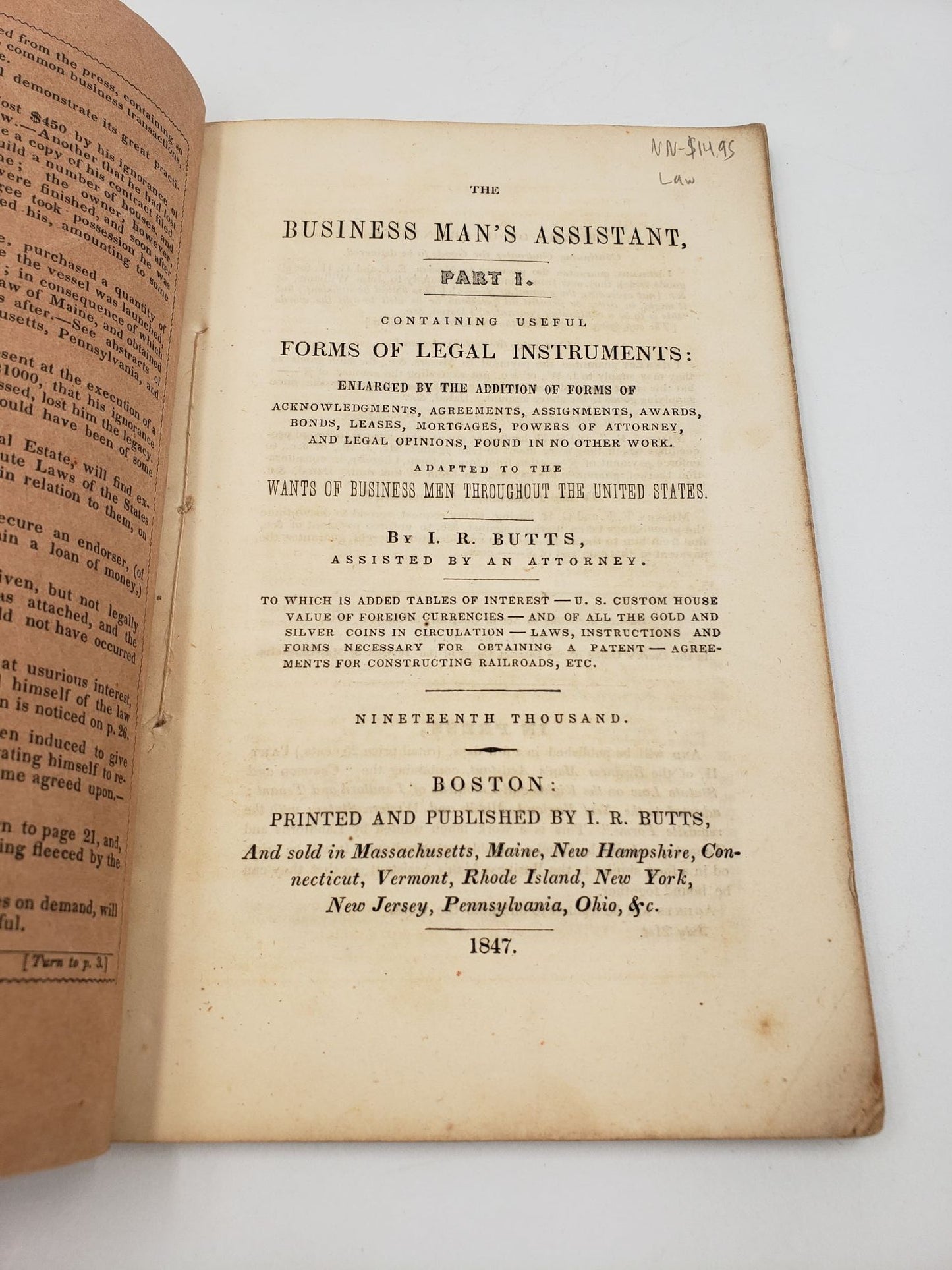 The Business Man's Assistant: Containing Useful Forms Of Legal Instruments (Part 1)