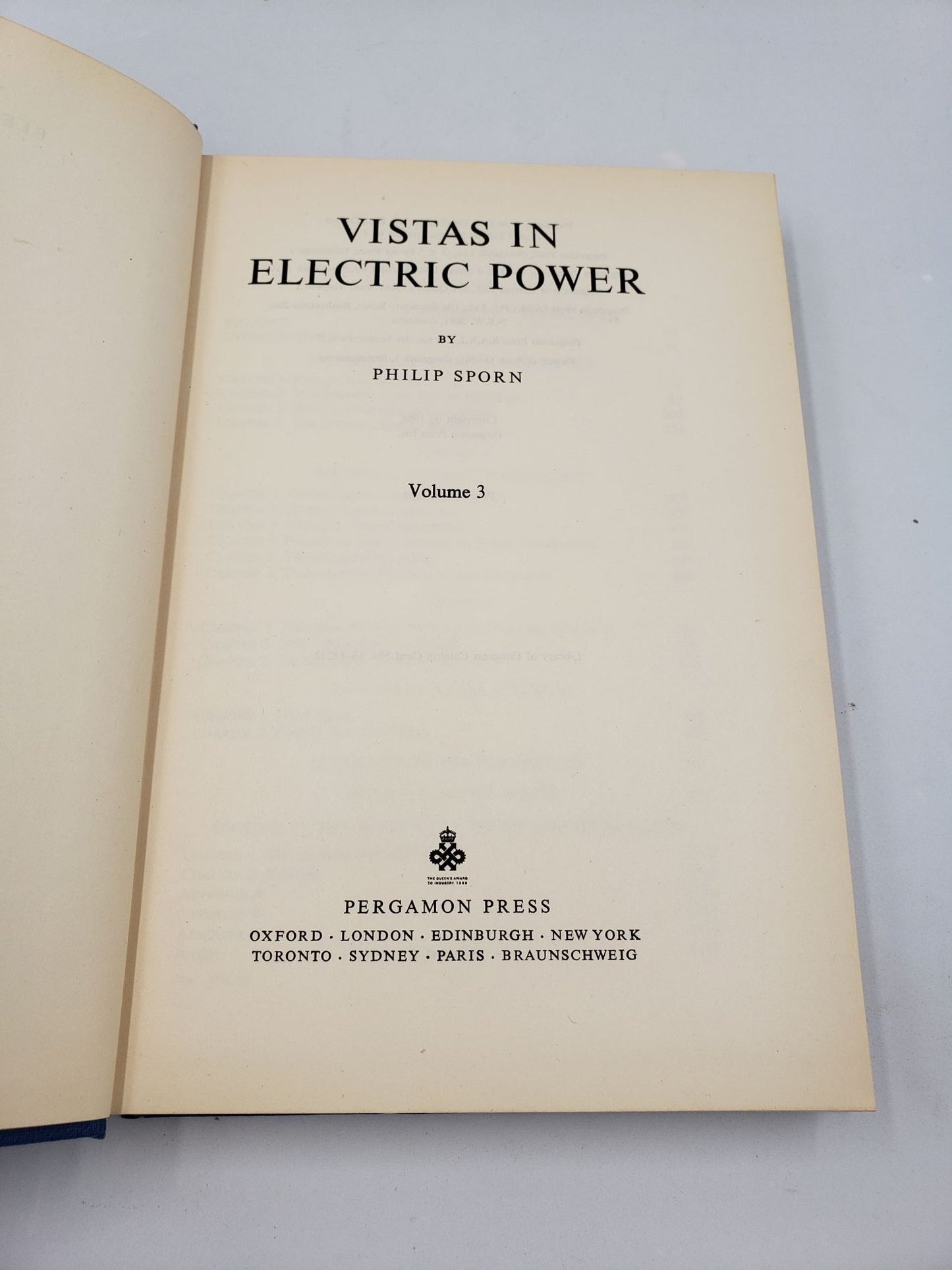 Vistas In Electrical Power (3 Volume Set)