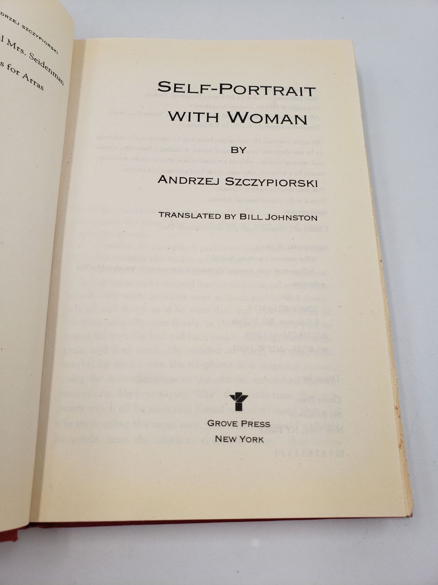 Self-Portrait With Woman: A Novel
