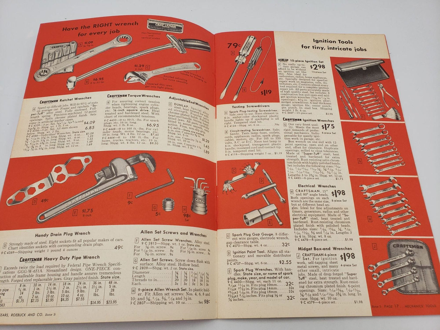 Craftsman Mechanics' Tools
