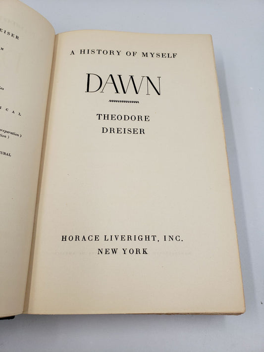 Dawn: An Autobiography Of Early Youth