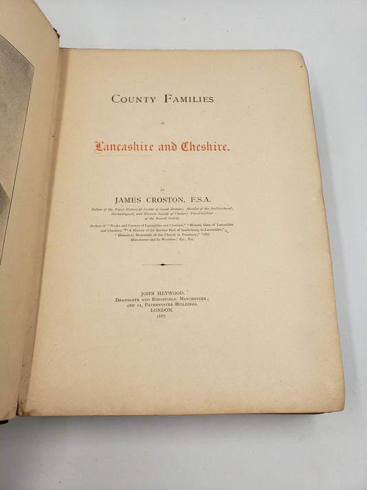 County Families of Lancashire and Cheshire