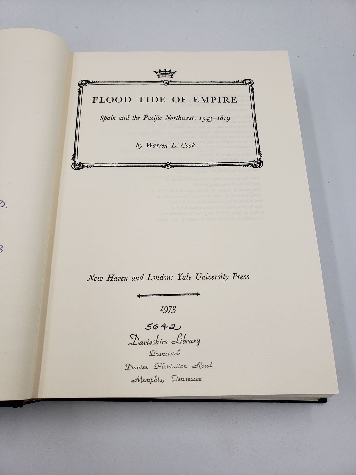 Flood Tide of Empire: Spain and the Pacific Northwest, 1543-1819