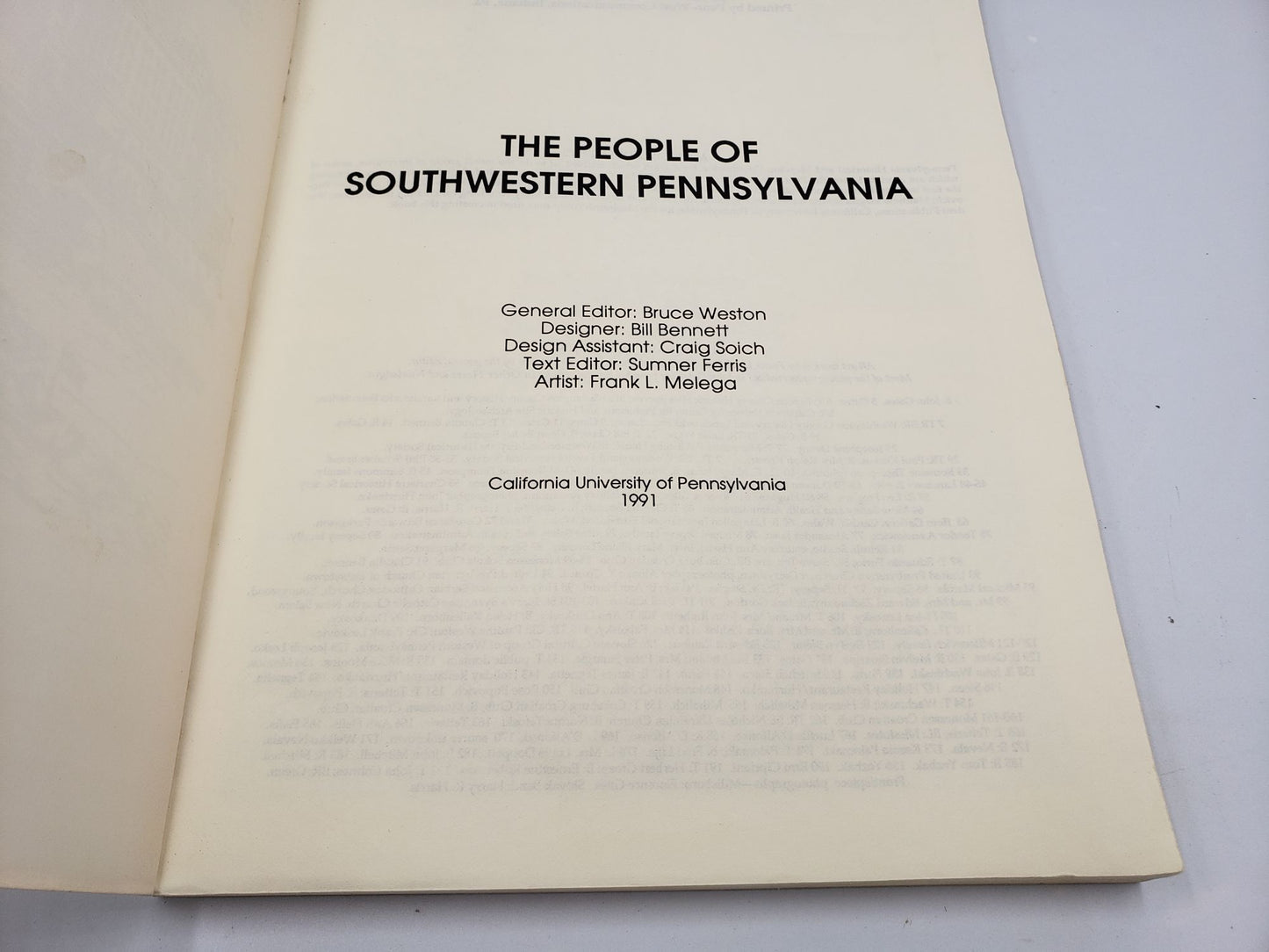The People of Southwestern Pennsylvania