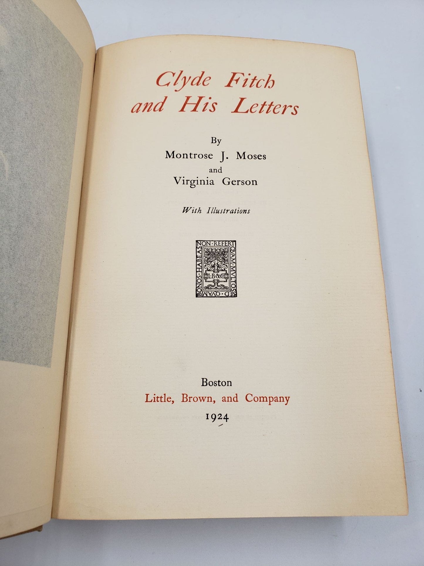 Clyde Fitch and His Letters
