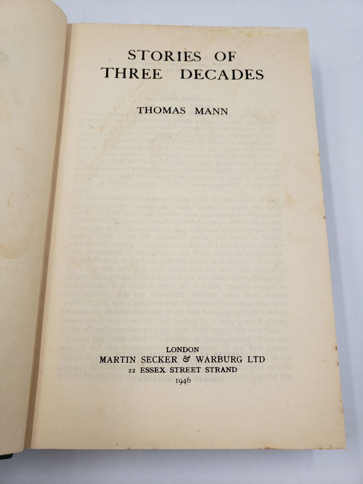 Stories of Three Decades