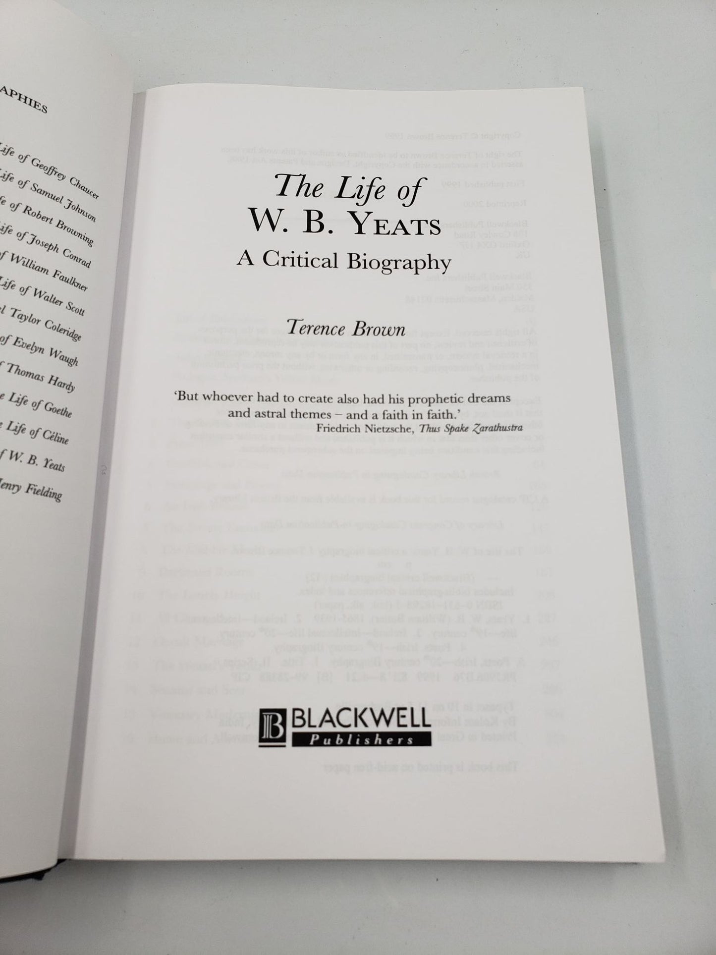 The Life Of W.B. Yeats