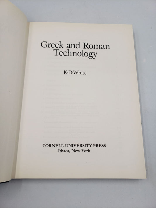 Greek and Roman Technology