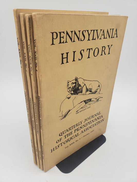 Pennsylvania History: Quarterly Journal (Vol. XXI, No. 1 - 4)