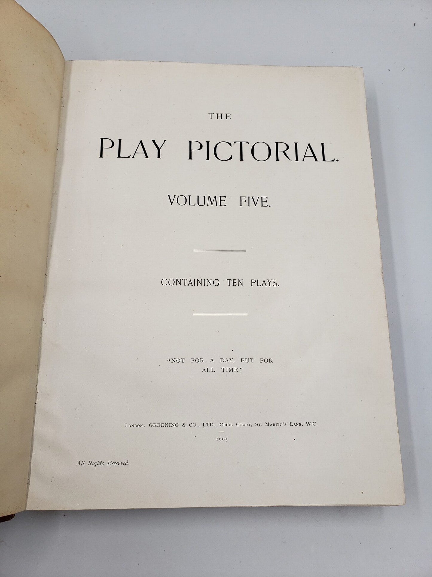 The Play Pictorial (Volume 5 & 6)