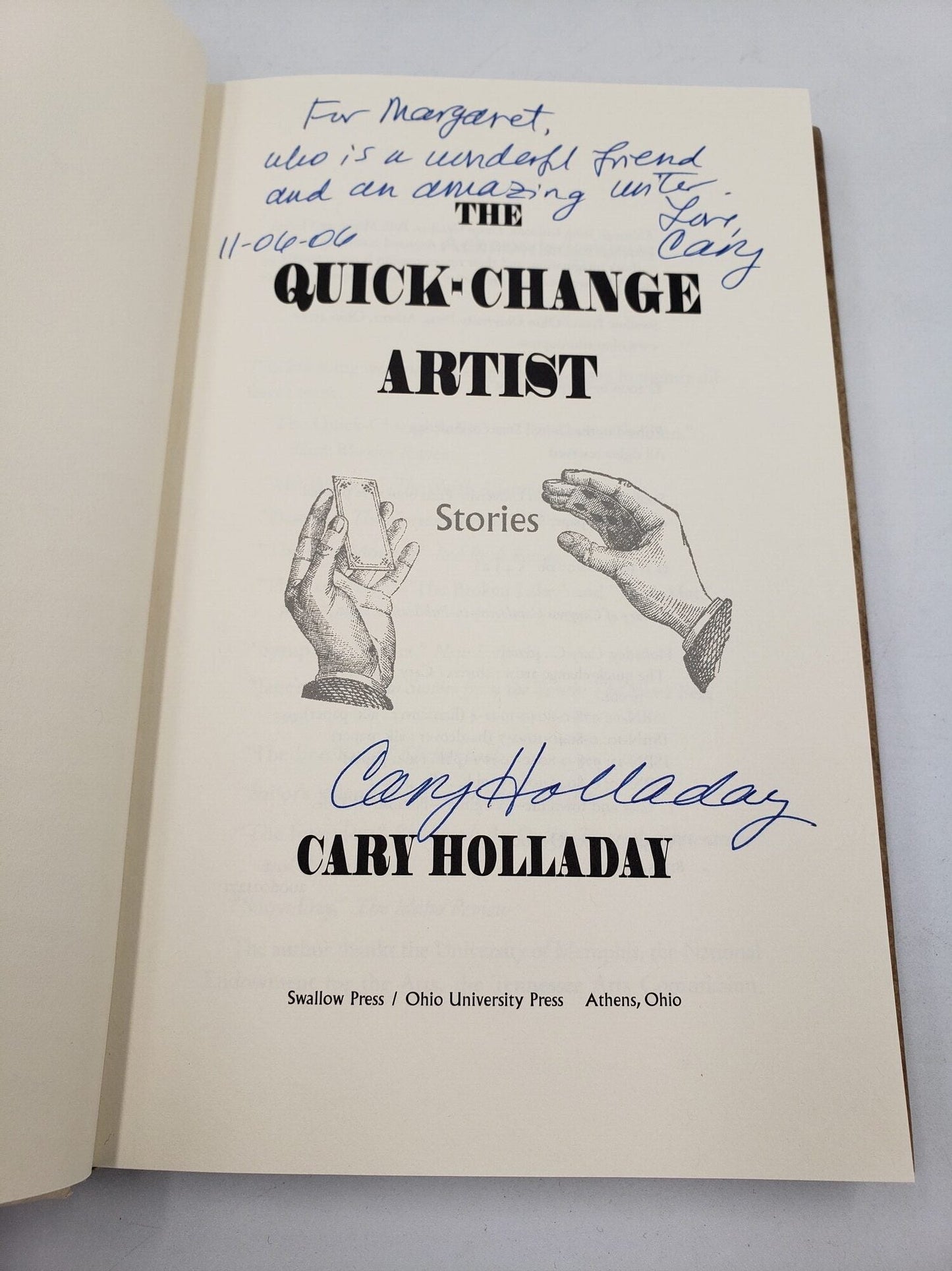 The Quick-Change Artist: Stories