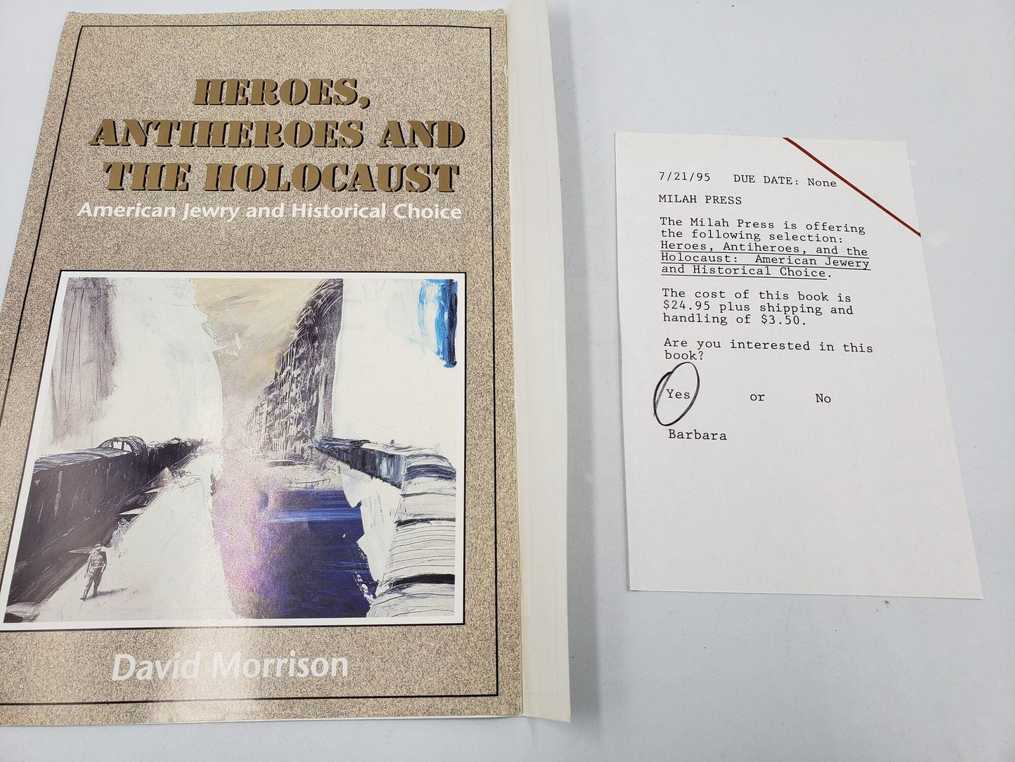 Heroes, Antiheroes and The Holocaust: American Jewry and Historical Choice (Review Copy)