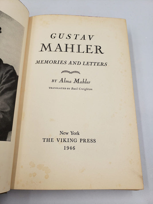 Gustav Mahler: Memories and Letters